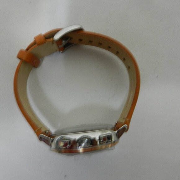 Fossil Hybrid Smartwatch blue face brown leather band Women NO Charger NEW NIB main image 8